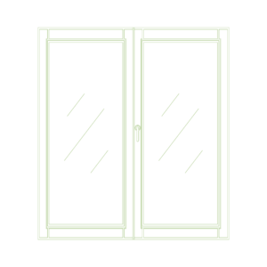 Double door French window